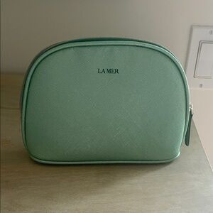 La Mer makeup bag